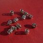 Tub argintiu perforat distantier aprox 7.5x5 mm