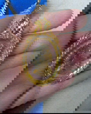 PRINCESS JEWELERY CANADIAN PANSY ORIGINAL, IN CUTIA ORIGINALA-MEDALION CRISTAL