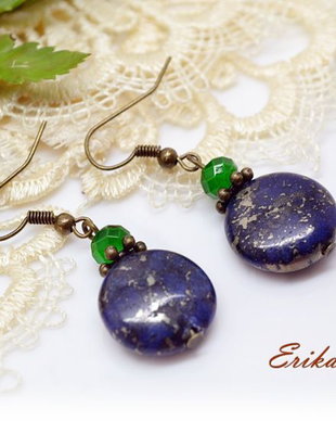 Cercei-lapis lazuli