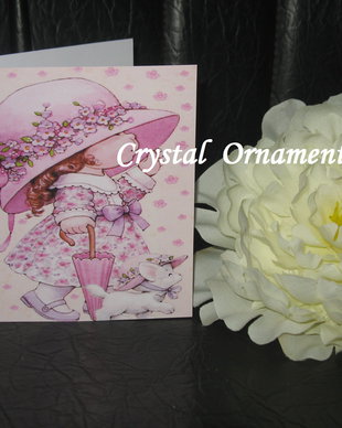Invitatie botez cu print vintage