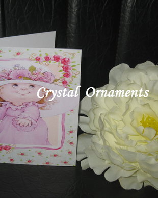 Invitatie botez cu print vintage