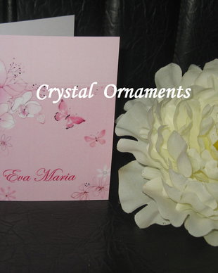 Invitatie botez cu fluturi/ Invitatie nunta cu fluturi