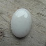Cabochon jad alb, 25x18 mm