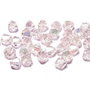 Cristale din sticla, biconice, 2 mm, AB, MistyRose