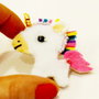 Brosa Martisor - Lovely unicorn with pink tail