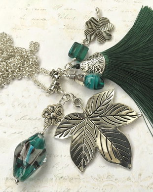Colier "Happy Dark Green"