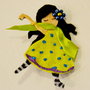 Brosa Martisor - Papusica dansatoare