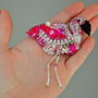 Brosa Martisor - Pink Flamingo