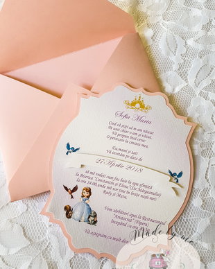 Invitatie botez Printesa Sofia
