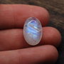 Moonstone rainbow oval - aprox  17 x 12 mm