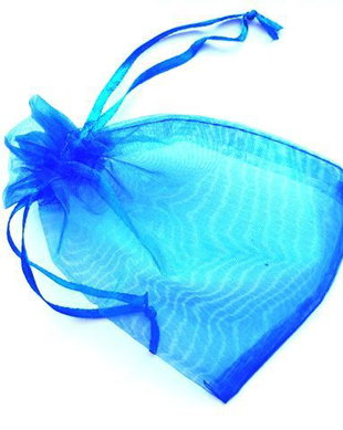 LAE63 - saculet organza albastru