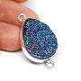 Link - agat &quartz titanium  druzy electroplatat