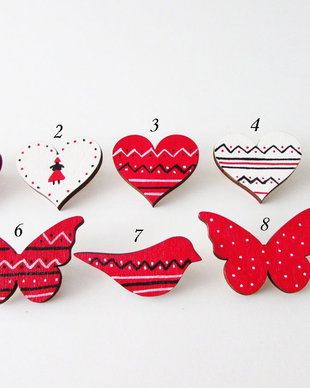 Martisoare cu motive traditionale, martisor traditional, martisoare traditionale pictate, martisor inima, martisor fluture, martisor pasare
