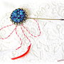 Ac de par cu druzy bleumarin