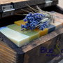 Set cadou-cutie rustica din lemn lucrata manual si 7 sapunuri-BlueScent
