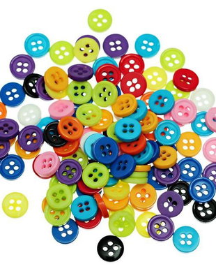 10 x Nasturi acrilici colorati