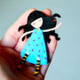 Brosa Martisor - Papusica dansatoare