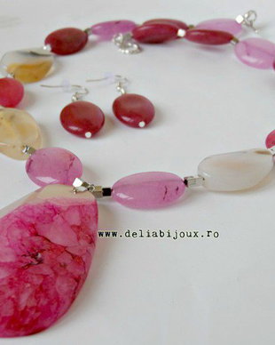 Set de bijuterii - agate 01