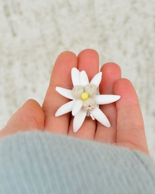 Floare de colt- Brosa martisor