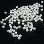 10 x perle acrilice , albe, 5 mm