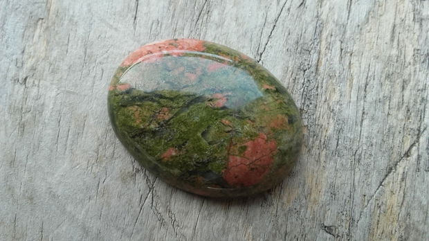 Cabochon unakite, 40x30 mm