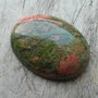 Cabochon unakite, 40x30 mm