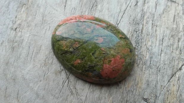 Cabochon unakite, 40x30 mm