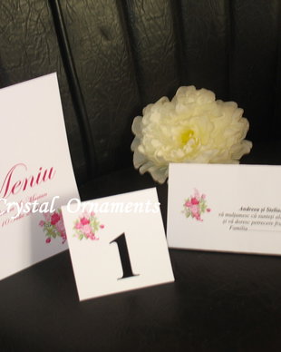 Plic de bani nunta / Meniu nunta / Numar de masa nunta