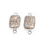 Chrysanthemum jasper - set link-uri alama argintata