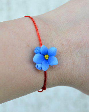 Floare de nu ma uita- Bratara martisor