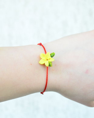 Zambila galbena- Bratara martisor