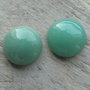 Cabochon aventurin verde, 12-13mm (2 buc)