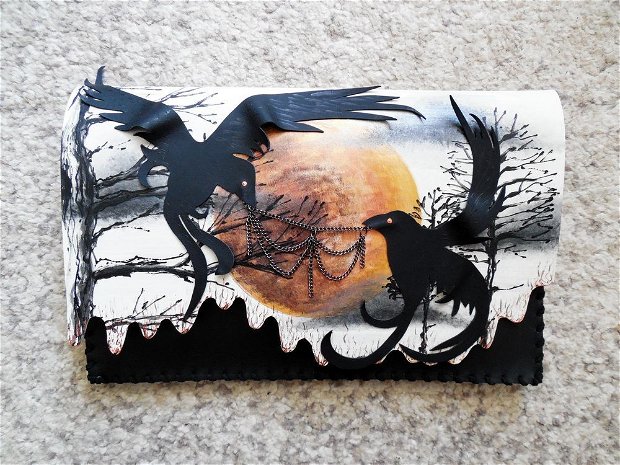 Plic handmade unicat - Ravens Bound In Chains
