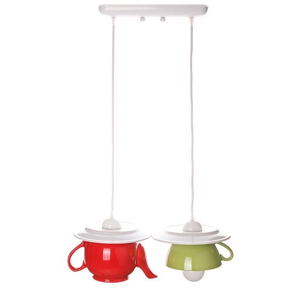 Lustra "Tea time" red&green