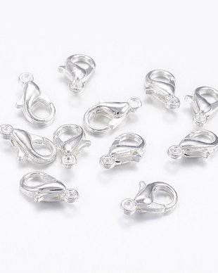 Inchizatoare lobster argintie, 10x6mm