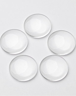 Cabochon sticla transparenta, 14mm