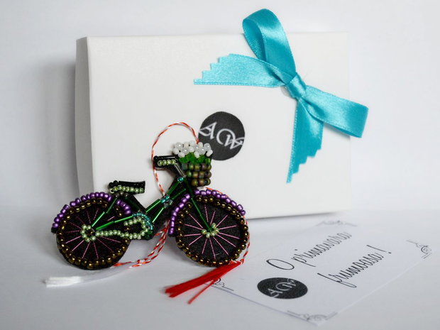 Brosa Martisor - Bicicleta Sandrei