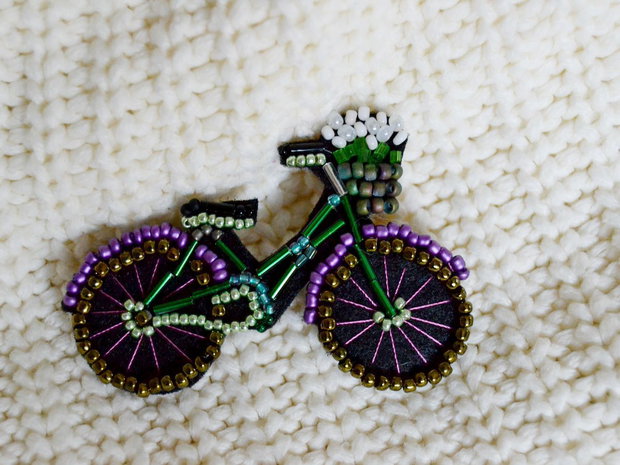 Brosa Martisor - Bicicleta Sandrei