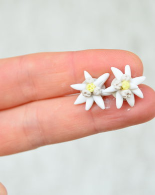 Floare de colt - Cercei martisor