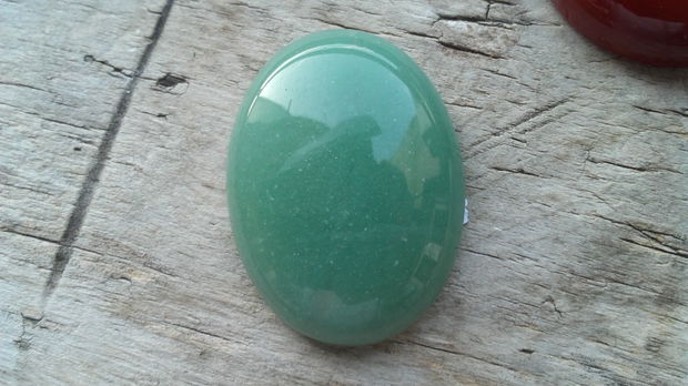 Cabochon aventurin verde, 40x30 mm