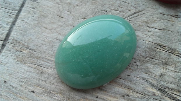 Cabochon aventurin verde, 40x30 mm