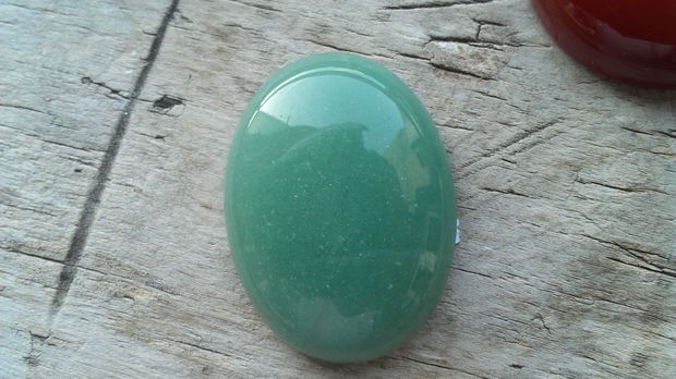 Cabochon aventurin verde, 40x30 mm