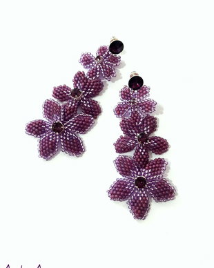 cercei florali violet ss18