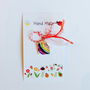 Martisor din portelan, modelat si pictat manual