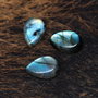 Set 3 labradorite lacrima aprox. 15 x 11 mm