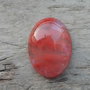 Cabochon cuart cherry, 30x20mm