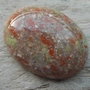 Cabochon jasp lucios, 40x30 mm