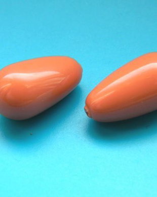 Perle lacrima Swarovski - culoare coral - (816)