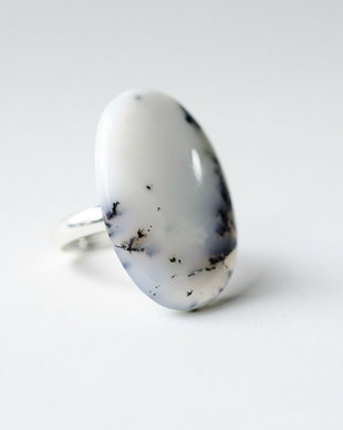 Inel din Argint 925 cu opal dendritic