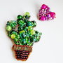 Brosa Martisor - Cactus cu inimoiara